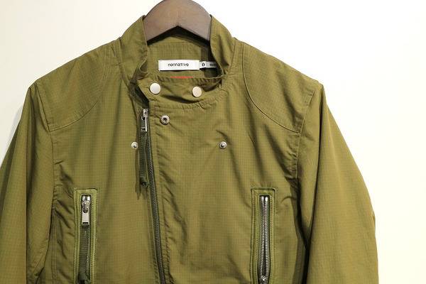 nonative/ノンネイティブ】BIKER BLOUSON POLY MINI RIPSTOP 