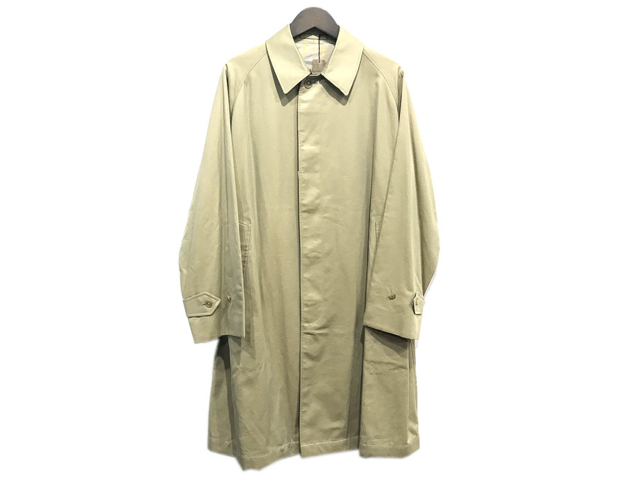 ANATOMICA/アナトミカ】未使用品！SINGLE RAGLAN COAT GABARDINE入荷