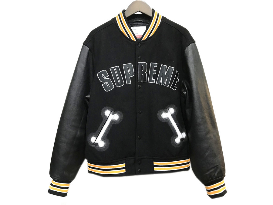 入荷中 Supreme Bone Jacket【オンライン完売品】 Varsity スタジャン