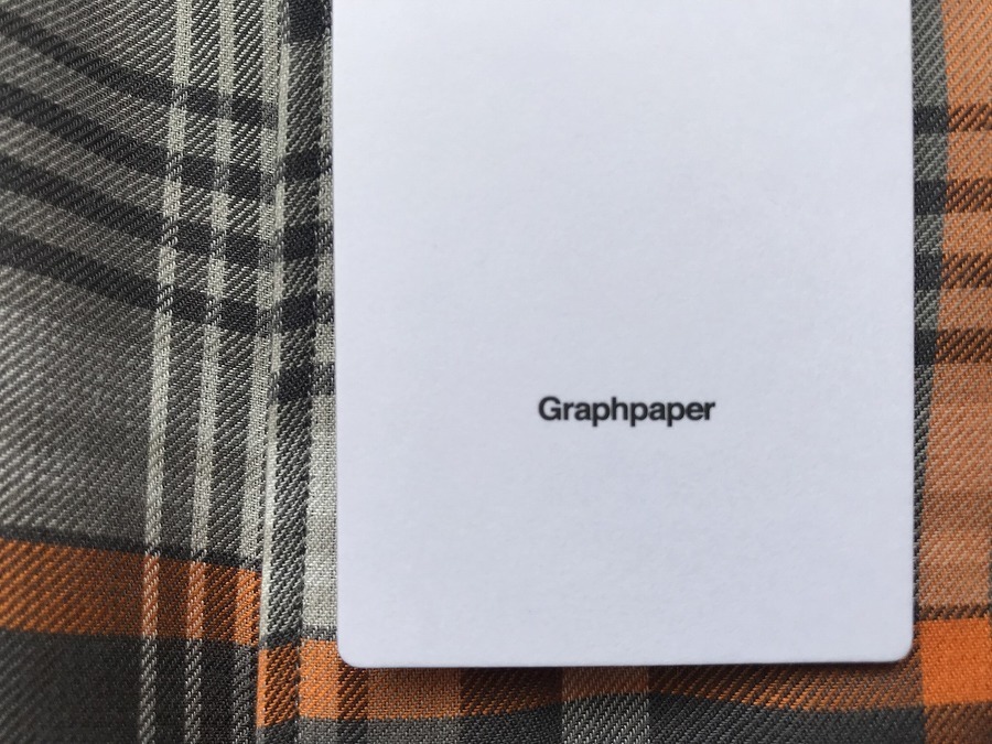 Graphpaper/グラフペーパー】20AWオーバーサイズチェックシャツが入荷