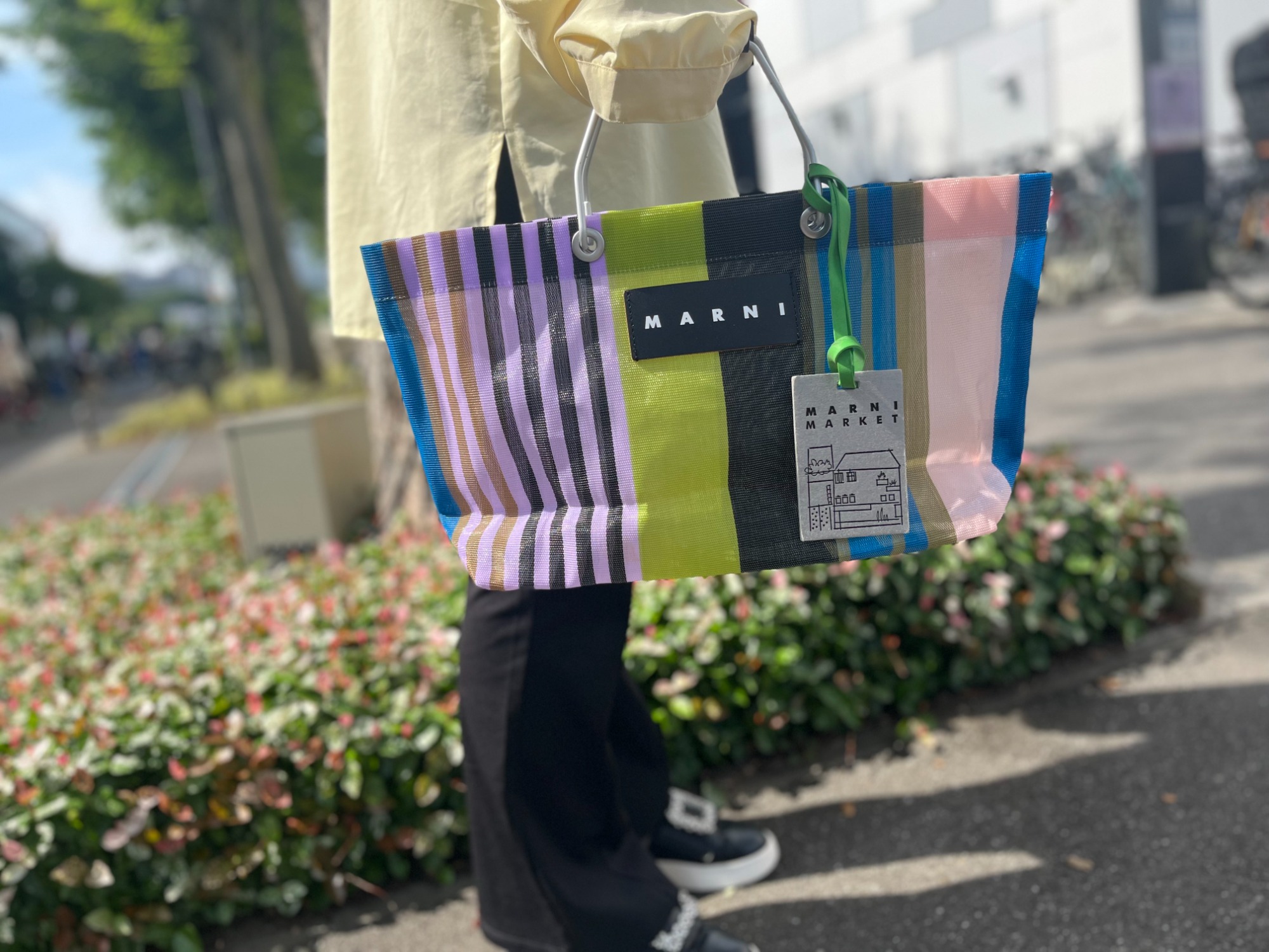 ネット卸売り』 □未使用品 マルニ FLAT SHOPPING ショッピングバッグ