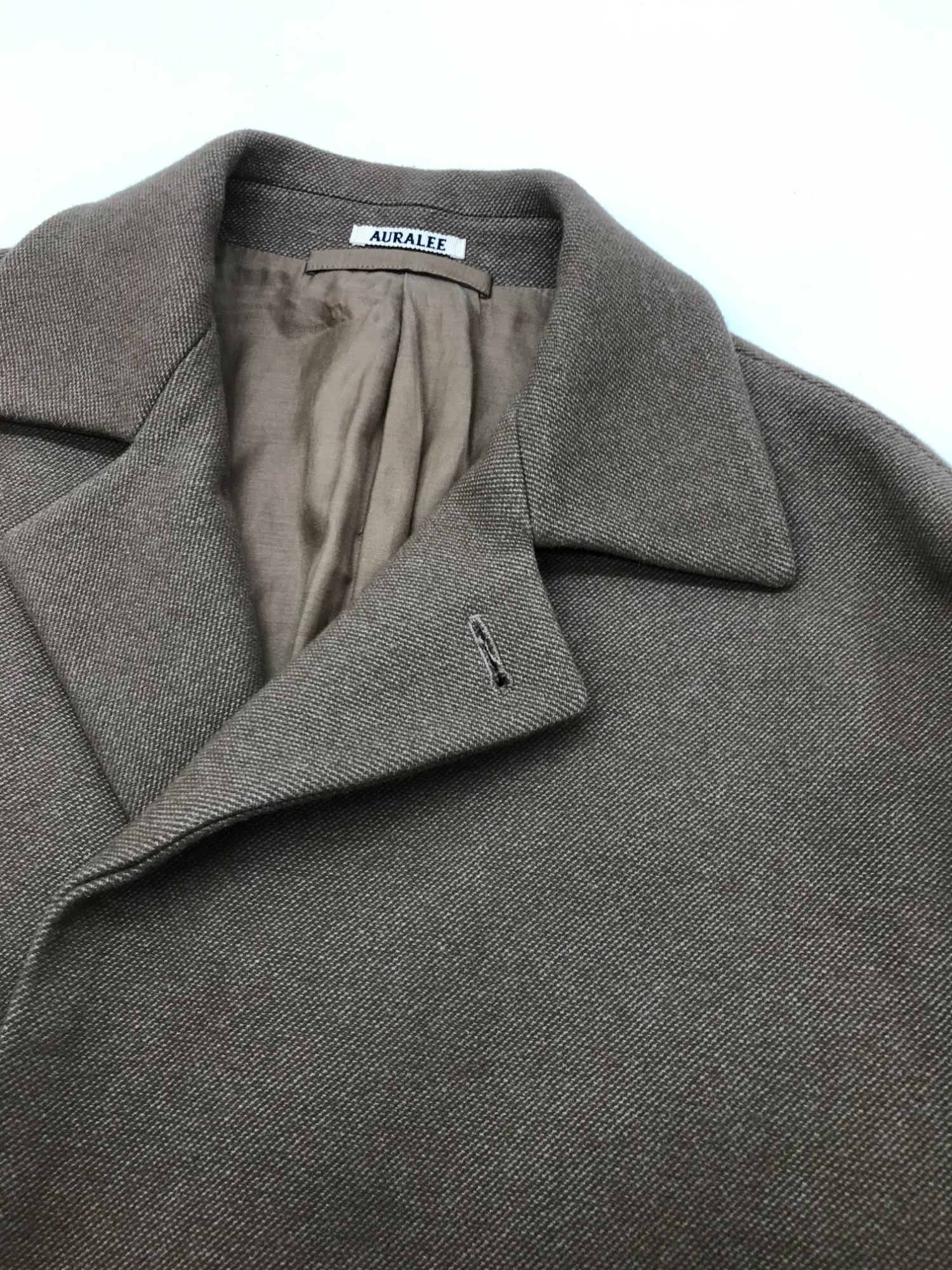 AURALEE/オーラリー】より WOOL SILK MELTON SOUTIEN COLLAR COAT