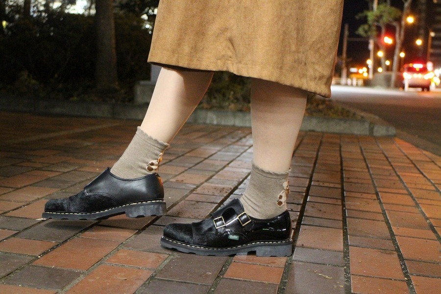 クラシカルレインボーハッピーバード Paraboot Vogue サイズ3 黒