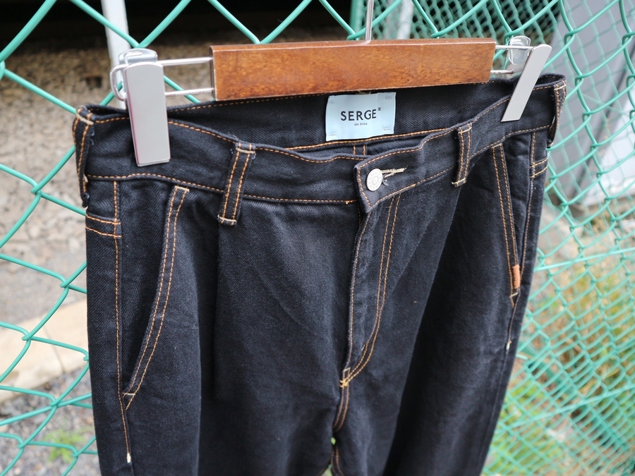 SERGE de bleu／サージ】より20SS TACK JEANS DRY BLACKの入荷