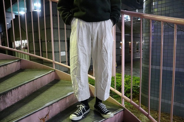 STUDIO NICHOLSON VOLUME PANT BLAKE | chidori.co