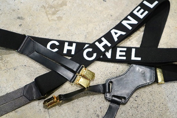 CHANEL/シャネル】よりヴィンテージロゴサスペンダーが買取入荷致し