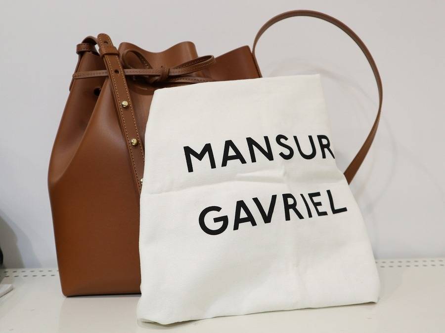 MANSUR GAVRILE（マンサー ガブリエル）レザー巾着型バッグ入荷致し