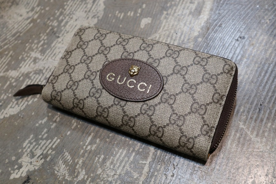 GUCCI ネオヴィンテージ GGスプリーム ジップアラウンドウォレット