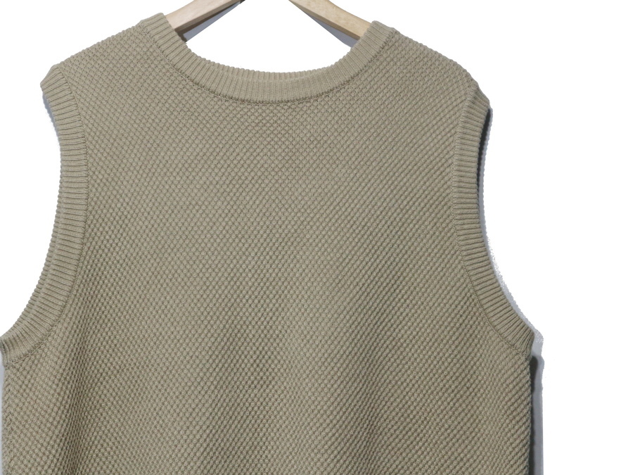 crepuscule/クレプスキュール 19SS MOSS STITCH VEST入荷[2020.02.17