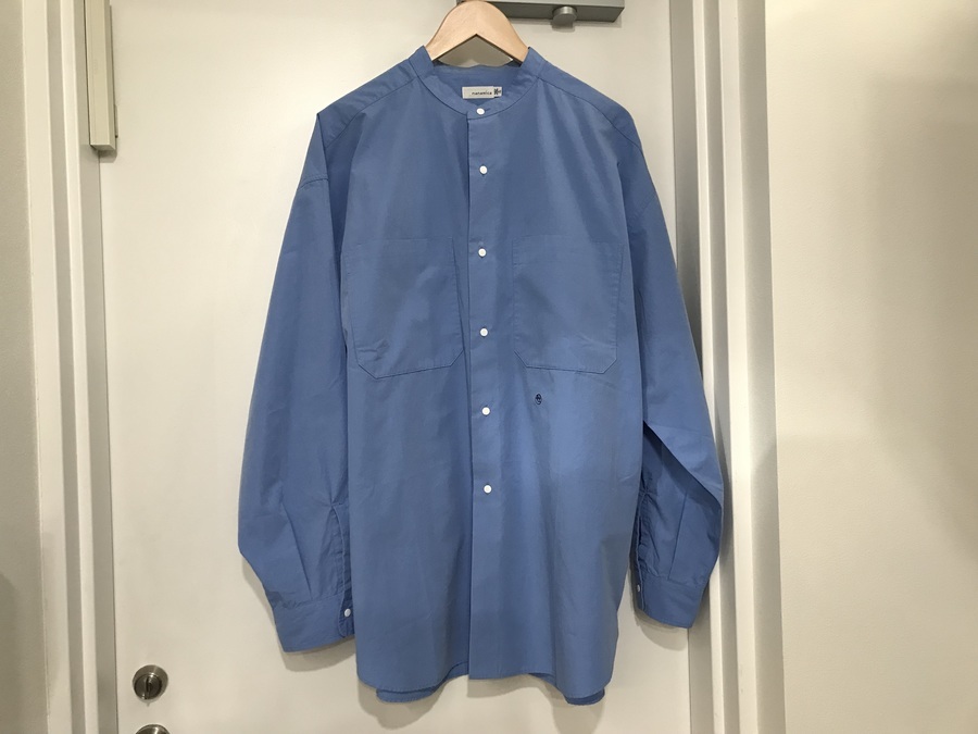 人気アウトドアブランド【nanamica/ナナミカ】Band Collar Wind Shirt 