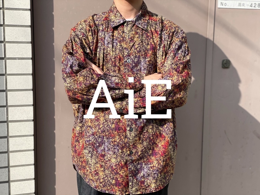 ドメスティックブランド【AiE/エーアイイー】よりPainter Shirt Marble