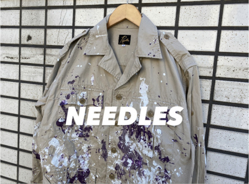 20SS Needles ニードルス サファリジャケット ペンキ-