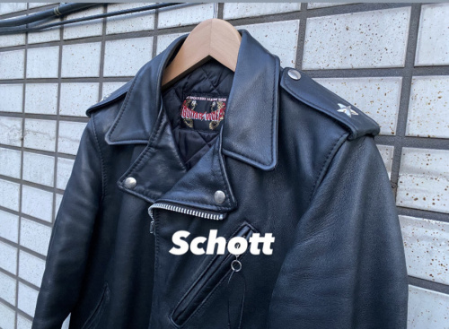 【Schott/ショット】別注ワンスターダブルライダースジャケットを