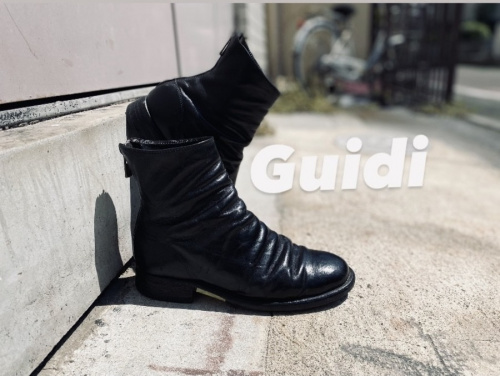 アルチザンブランド【GUIDI/グイディ】よりバックジップブーツを