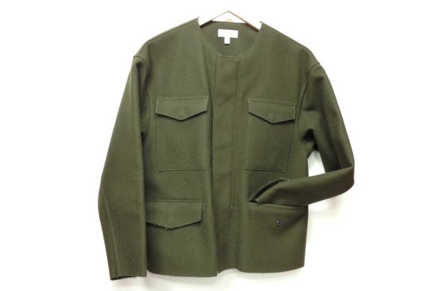 お値下げ】HYKE 14AW メルトンミリタリージャケット ジャケット