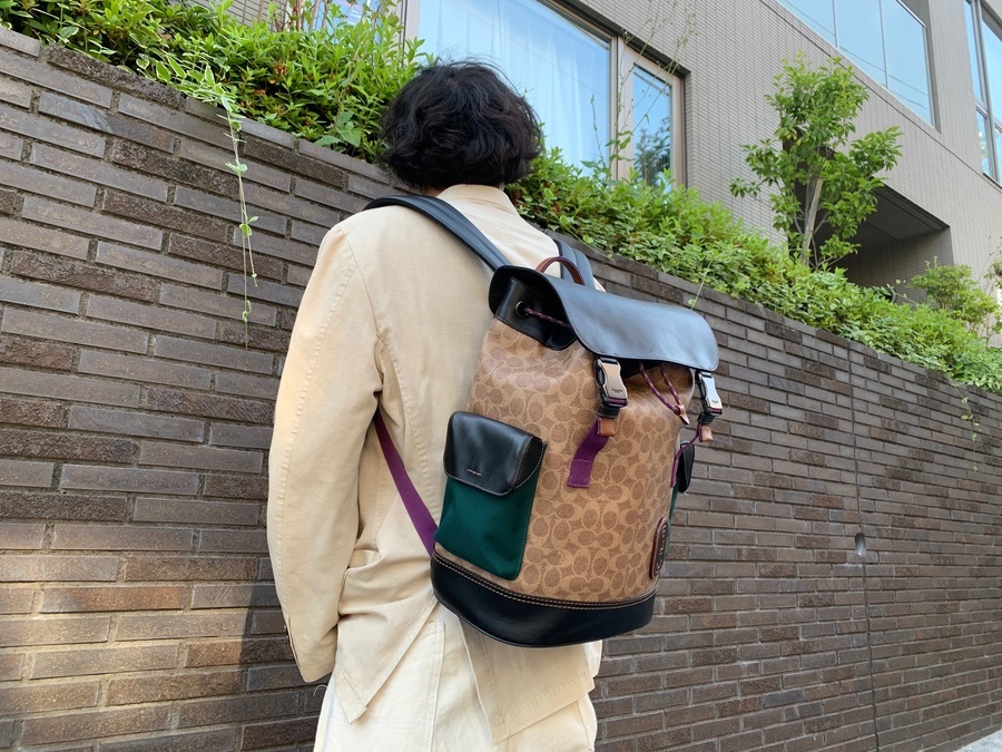 COACH リビングトン バックパック メンズ C0881 緑 未使用 eva.gov.co