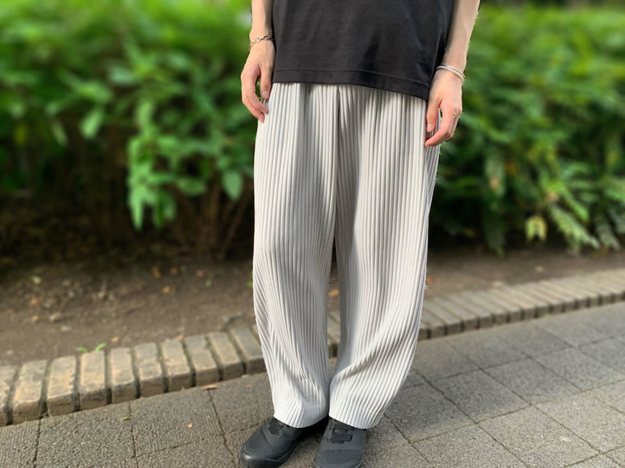 極美品】PLEATS PLEASE 虎柄 白虎 ワイドパンツ アニマル 白