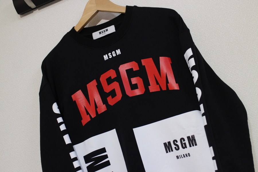 MSGM ロゴプリントスウェット入荷しました。[2019.07.23発行]｜トレ