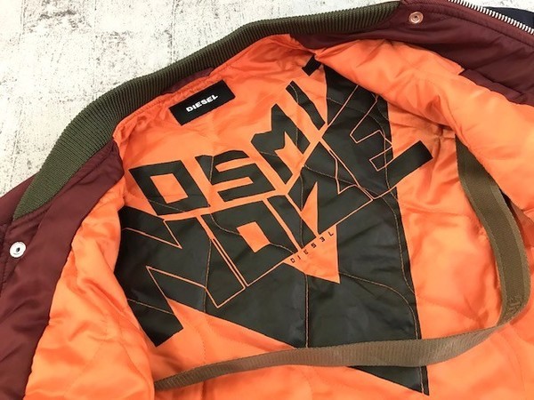 DIESEL／ディーゼル】人気の“COSMIC NOIZE” ロゴ MA-1入荷です