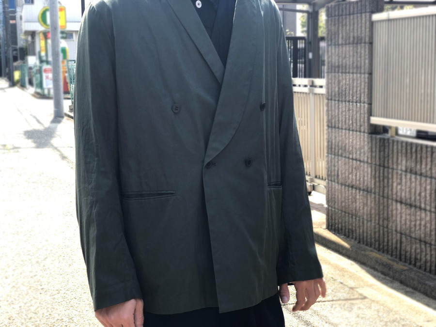 AURALEE／オーラリー)18SS、SHAWL COLLAR JACKETのご紹介。[2020.04.06