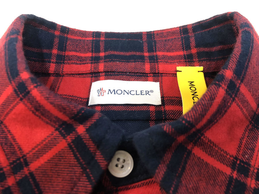 MONCLER GENIUS/モンクレールジーニアス】ワッペンチェックシャツが