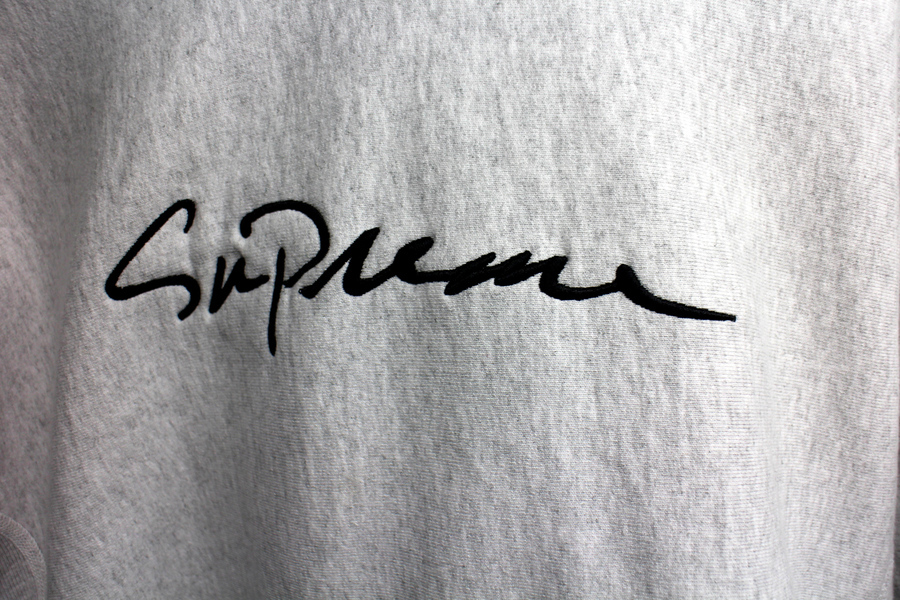 Supreme/シュプリーム】Classic Script Hooded Sweatshirt、Camp Capご