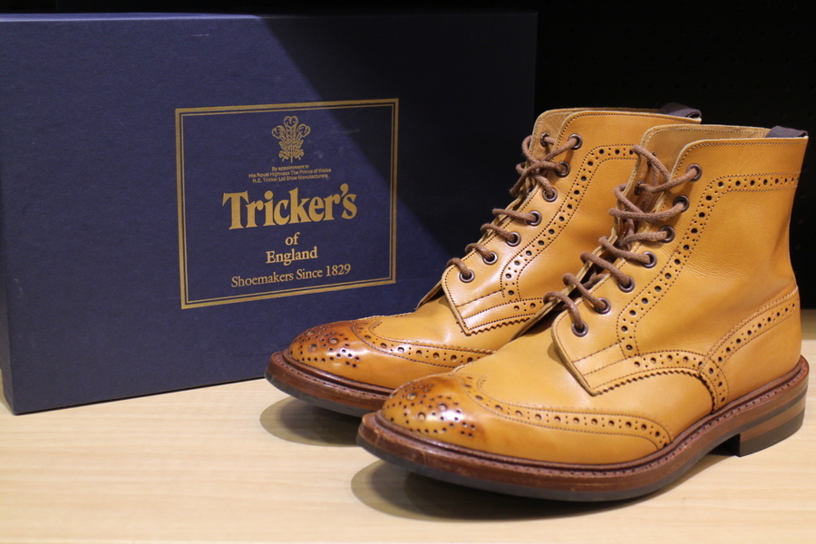 Tricker's/トリッカーズ】から【ウイングチップブーツ】が買取入荷です