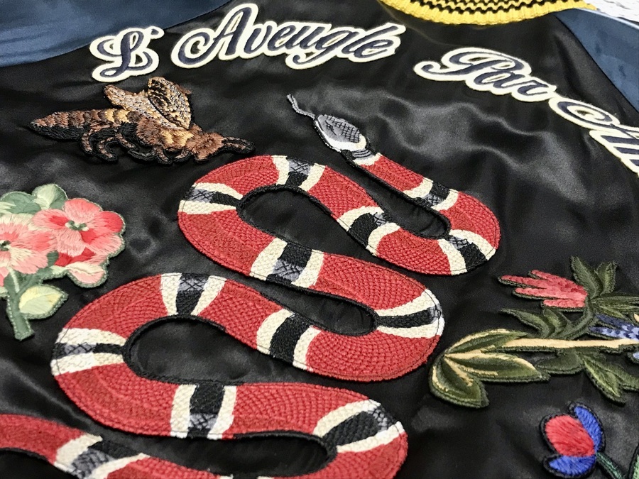 Archive Factory Gucci Shunga Embroidery Souvenir Jacket 502739 XR938