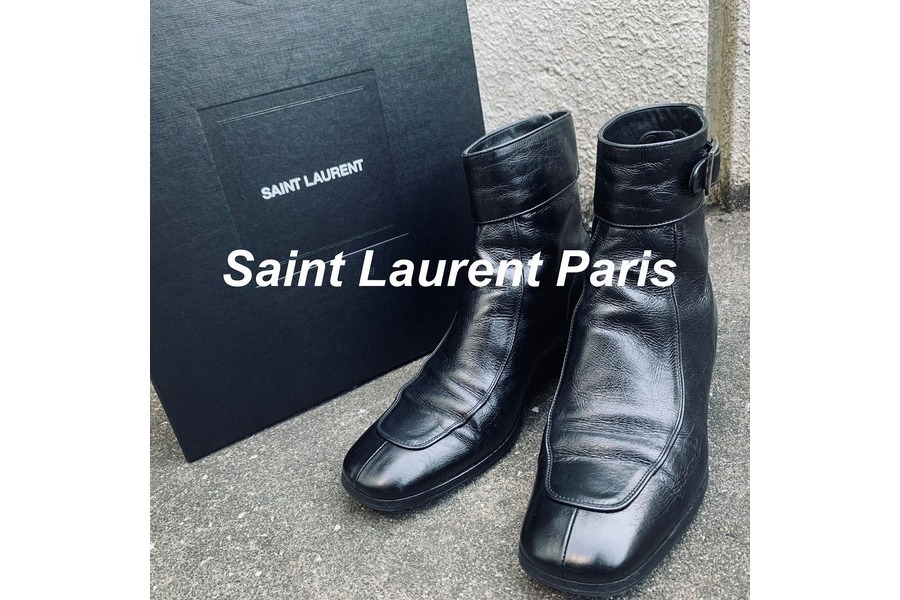 サンローラン パリ SAINT LAURENT paris ベルテッド スクエアトゥ