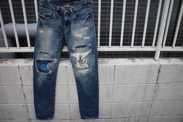 ファン必見…HYSTERIC GLAMOUR(ヒステリックグラマー) CR加工デニム