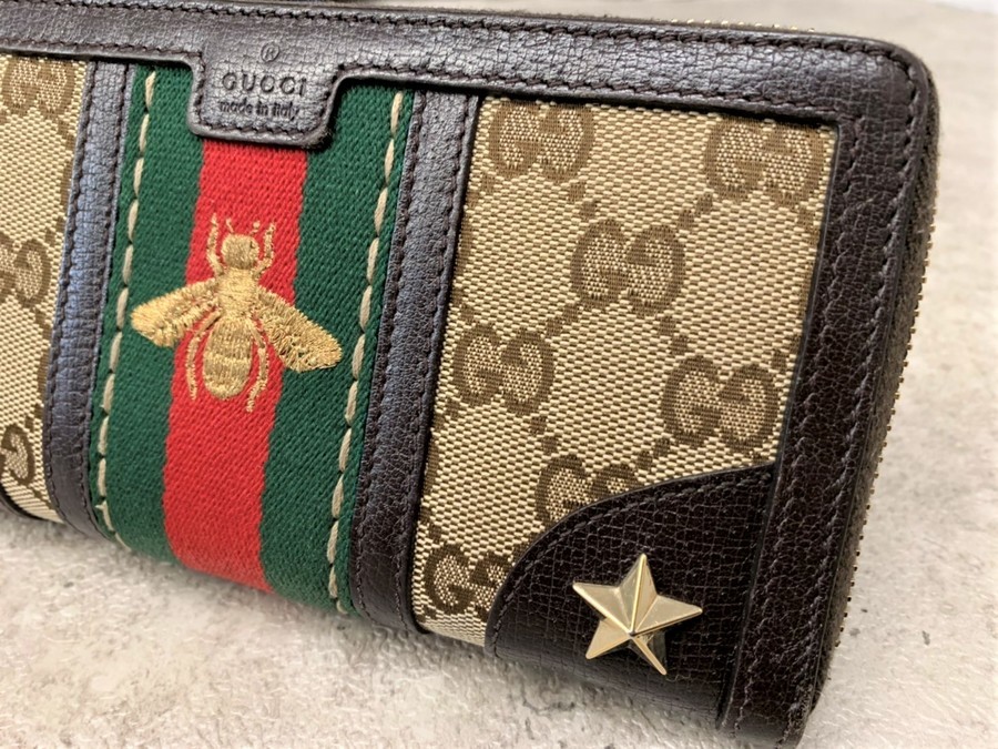 クリアランス売り出し GUCCI アニマリエ 長財布 シェリーライン