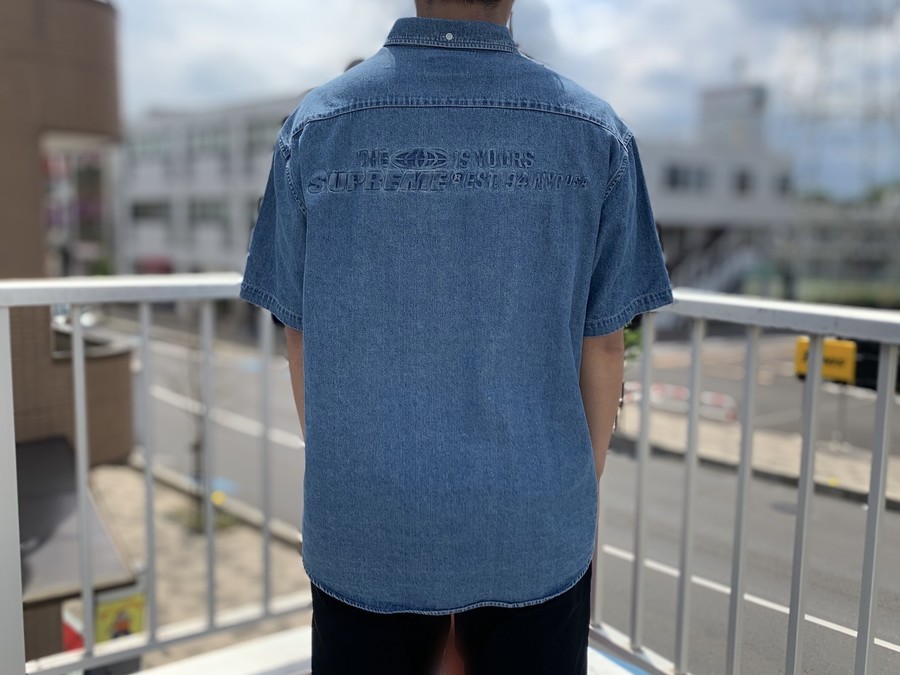 純正販売Supreme Embossed Denim S/S Shirt シャツ