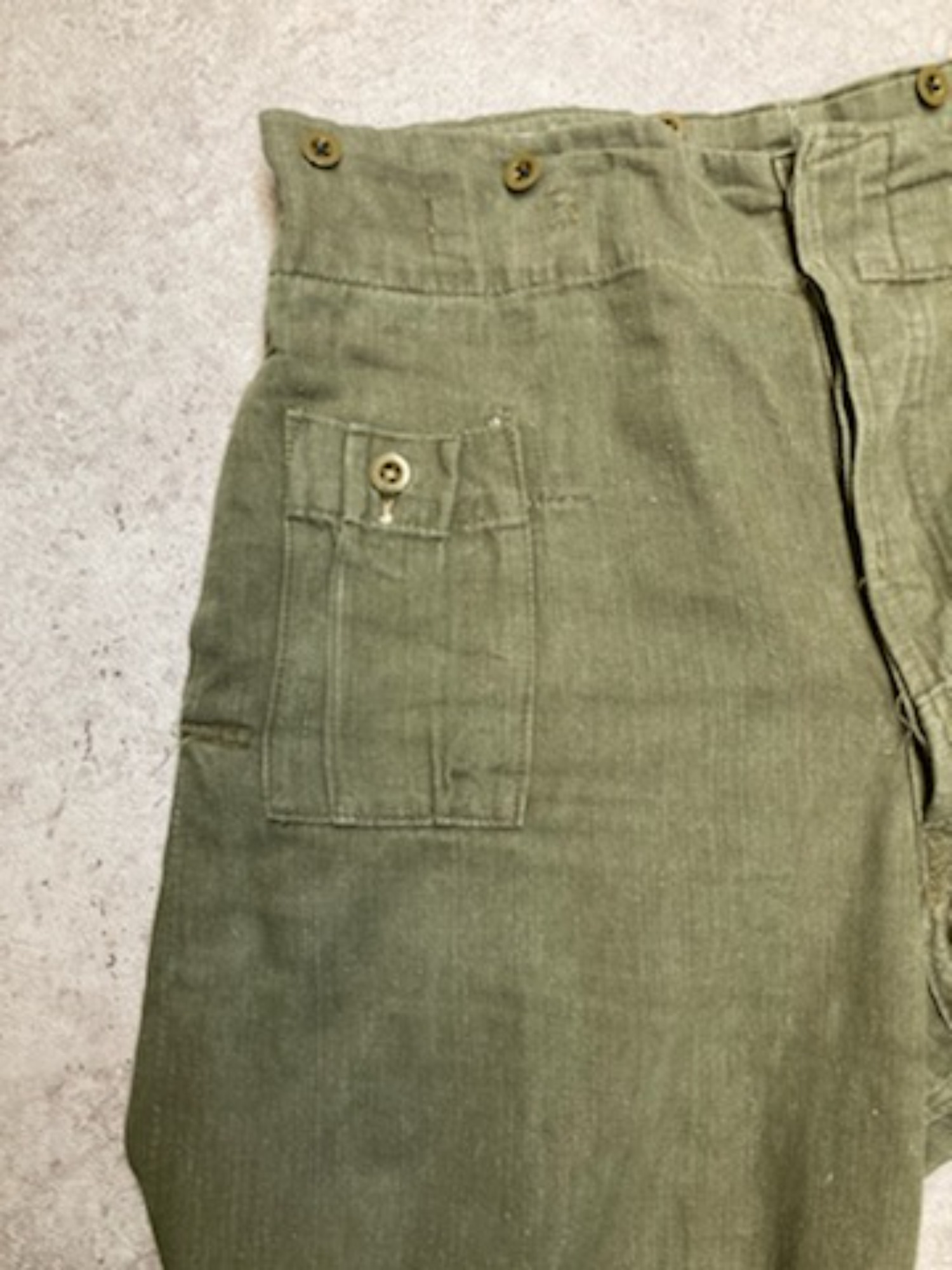 British Army/ブリティッシュアーミー】よりGREEN DENIM TROUSERS