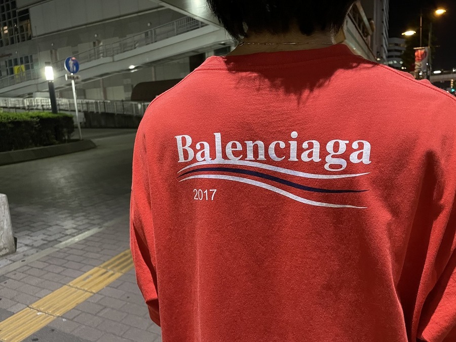 BALENCIAGA/バレンシアガ】キャンペーンロゴプリントTシャツ 買取入荷