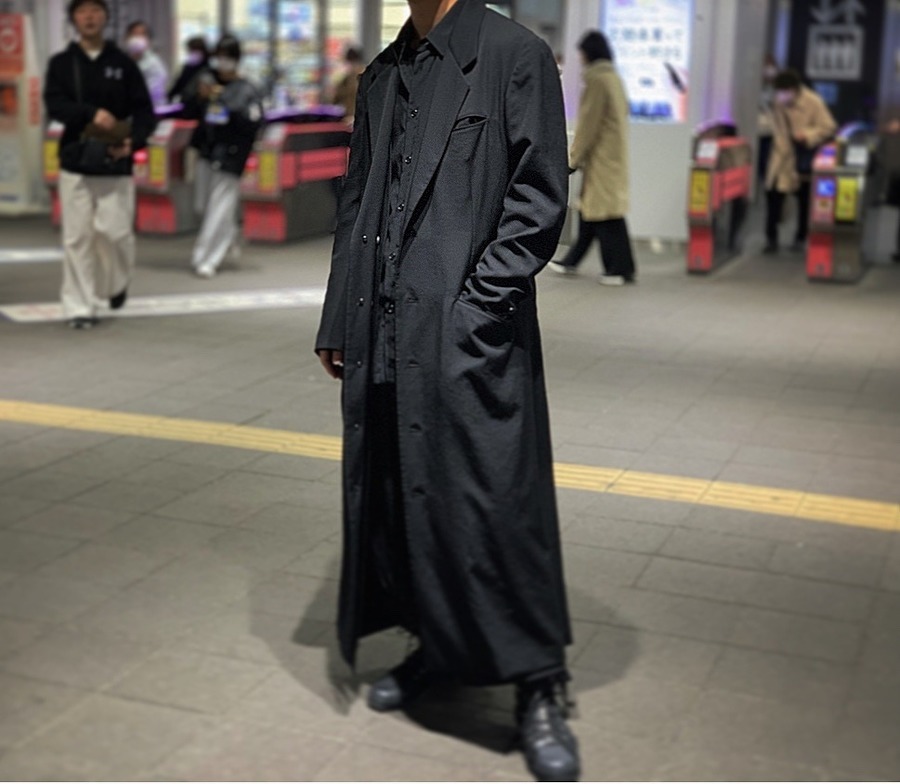 クリアランス直販 Yohji Yamamoto ロングコート スタンドカラー 超美品