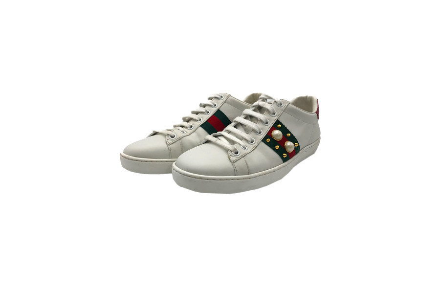 GUCCI/グッチ】より、パール付きロートップスニーカー を買取入荷致しました。[2021.06.30発行]｜トレファクスタイルホームズ川崎大師店｜洋服・古着の買取と販売の専門店｜トレジャーファクトリー（トレファク）のファッションリユース