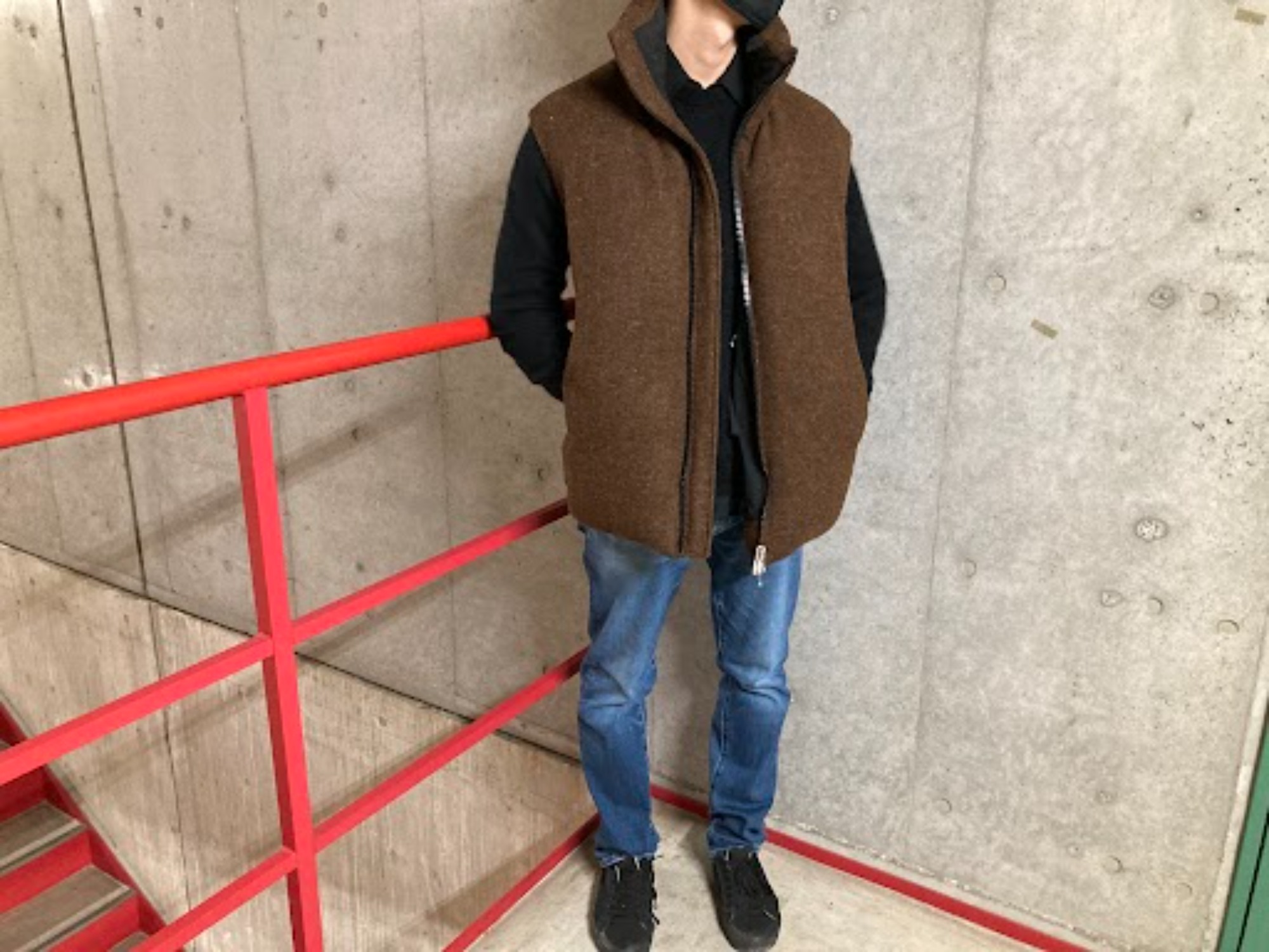 OAMC×HARRIS TWEED/オーエーエムシー×ハリスツイード】INFLATE GILET