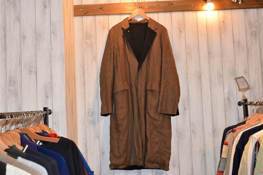 SUNSEA/サンシー】Reversible Speck Linen Coat 入荷情報[2019.08.01発行]