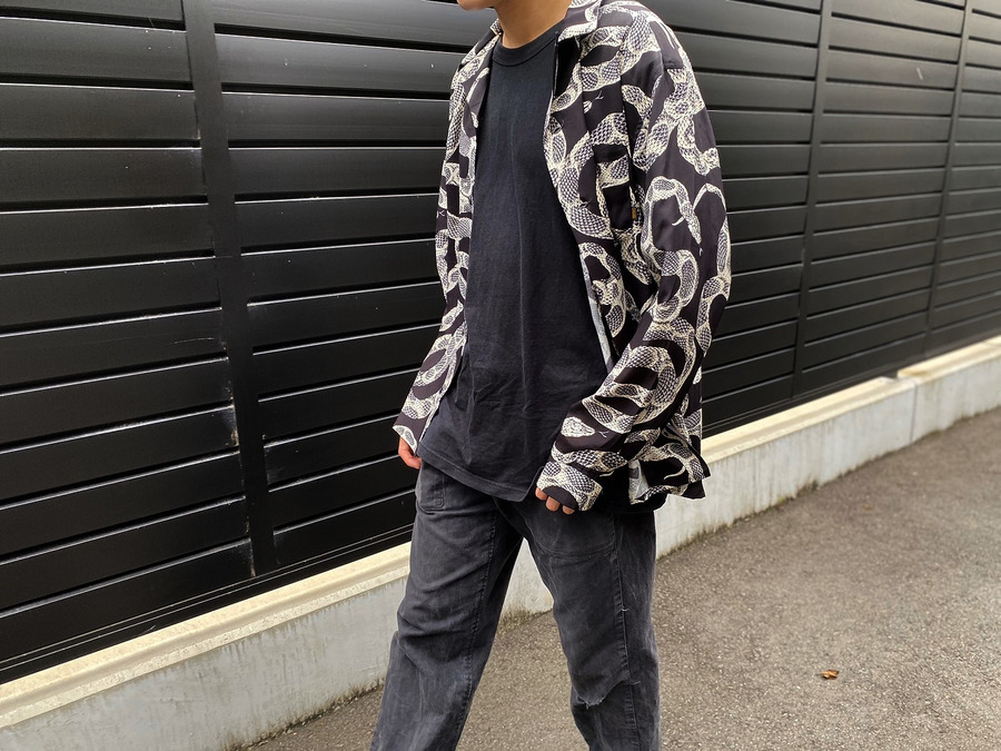 CALEE/キャリー】SNAKE PATTEN L/S SHIRTが入荷しました。[2020.07.12