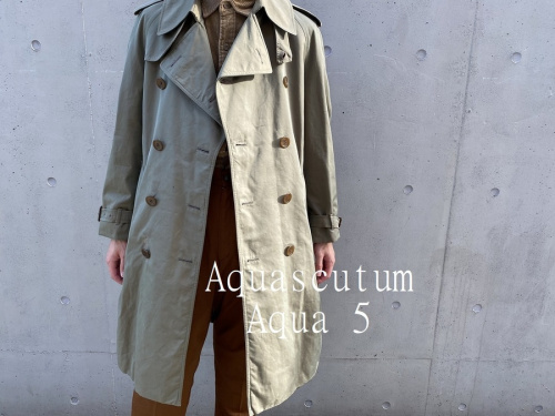 【Aquascutum/アクアスキュータム】よりAqua5 トレンチコートが