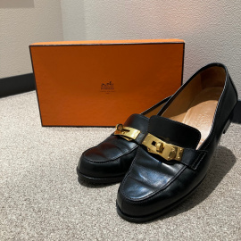 【 HERMES 】デスタン ケリー金具 ローファー