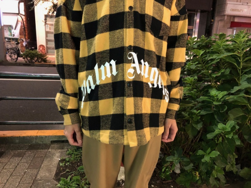 HOT新品 Palm Angels パームエンジェルス チェックロングシャツ バッグ