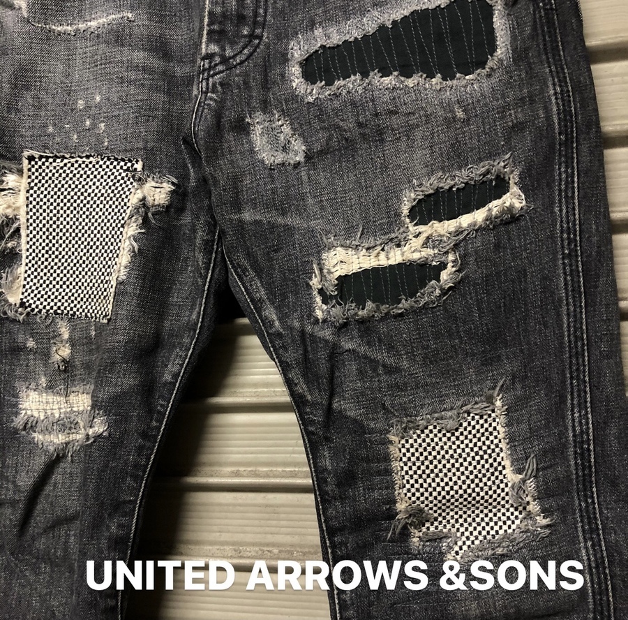 セレクトブランド【UNITED ARROWS & SONS】刺し子デニムパンツを買取