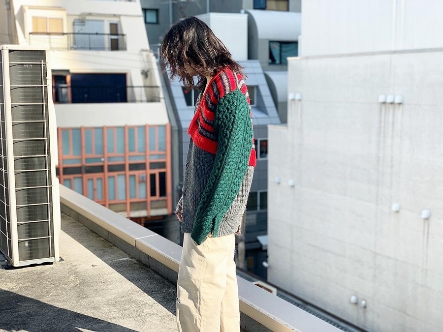 KOLOR/カラー】19AW・再構築カーディガン・ベルテッドトレンチコート