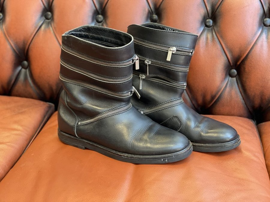RAF SIMONS】2006AW SPIRAL ZIPPER BOOTS/スパイラルジップブーツ