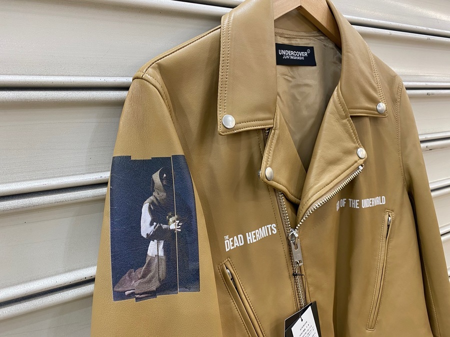 UNDERCOVER 19SS D.HERMITS LEATHER RIDERS-