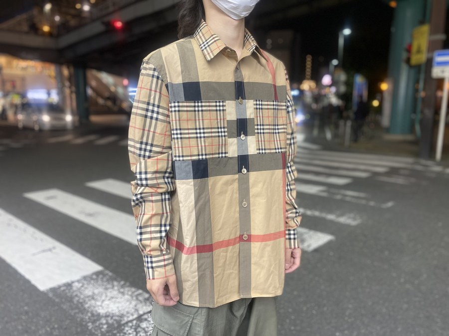 BURBERRY/バーバリー】よりパッチワークステッチコットンオーバーサイズシャツ  を買取入荷致しました。[2021.10.21発行]｜トレファクスタイル川越店｜洋服・古着の買取と販売の専門店｜トレジャーファクトリー（トレファク）のファッションリユース