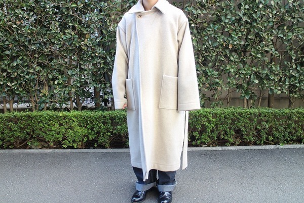 ATHA/アタ】よりダブルメルトンマキシコート(Double Melton Maxi Coat