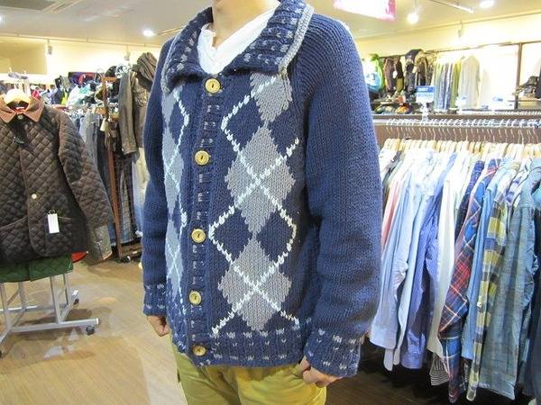 あなたはどこのSHOPの別注が好き？INVERALLAN(インバーアラン)ハンドニットカーディガン 買取入荷！[2012.10.29発行]｜トレファクスタイル八千代店｜洋服・古着の買取と販売の専門店｜トレジャーファクトリー（トレファク）のファッションリユース