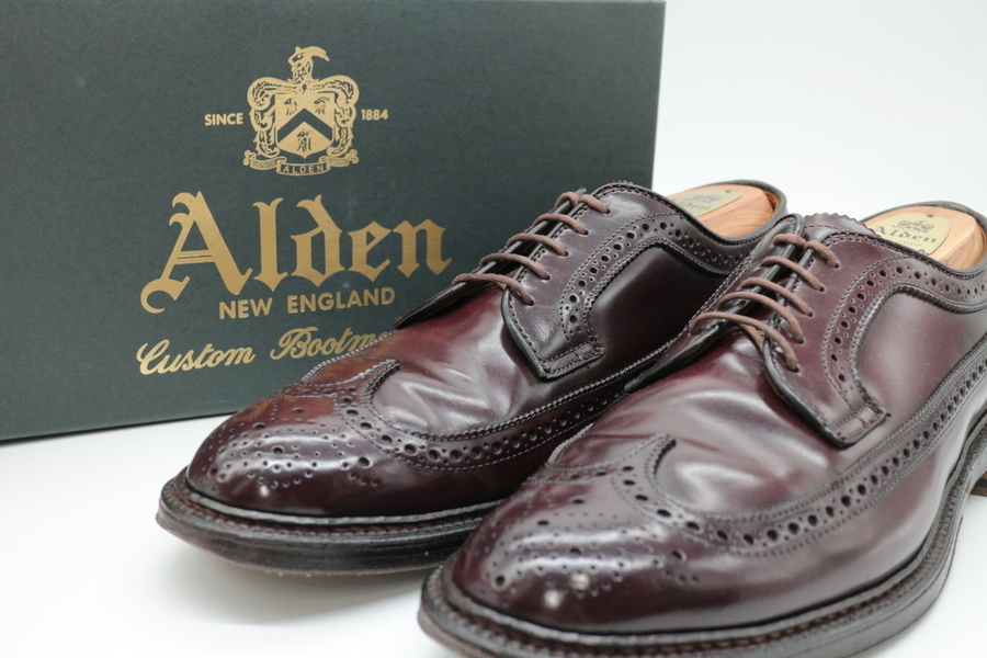 ALDEN(オールデン)】コードバン ウイングチップシューズ 入荷